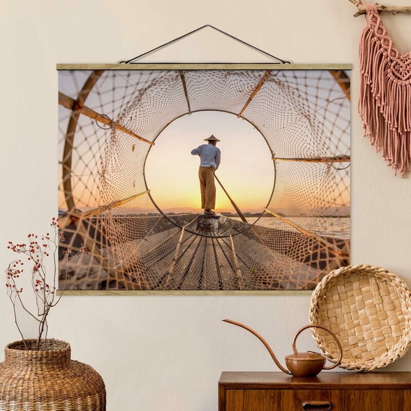 

Imagen de tela - Intha Fischerman In The Morning - Apaisado 3:4 Dimensión LxA: 37.5cm x 50cm