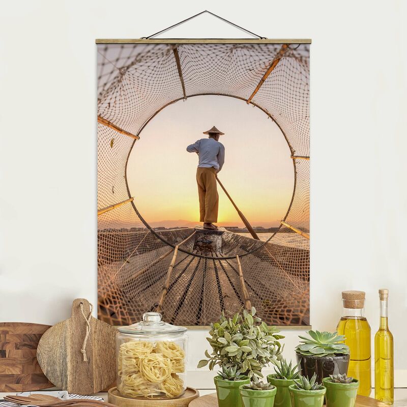 

Imagen de tela - Intha Fischerman In The Morning - Alto 4:3 Dimensión LxA: 106.5cm x 80cm