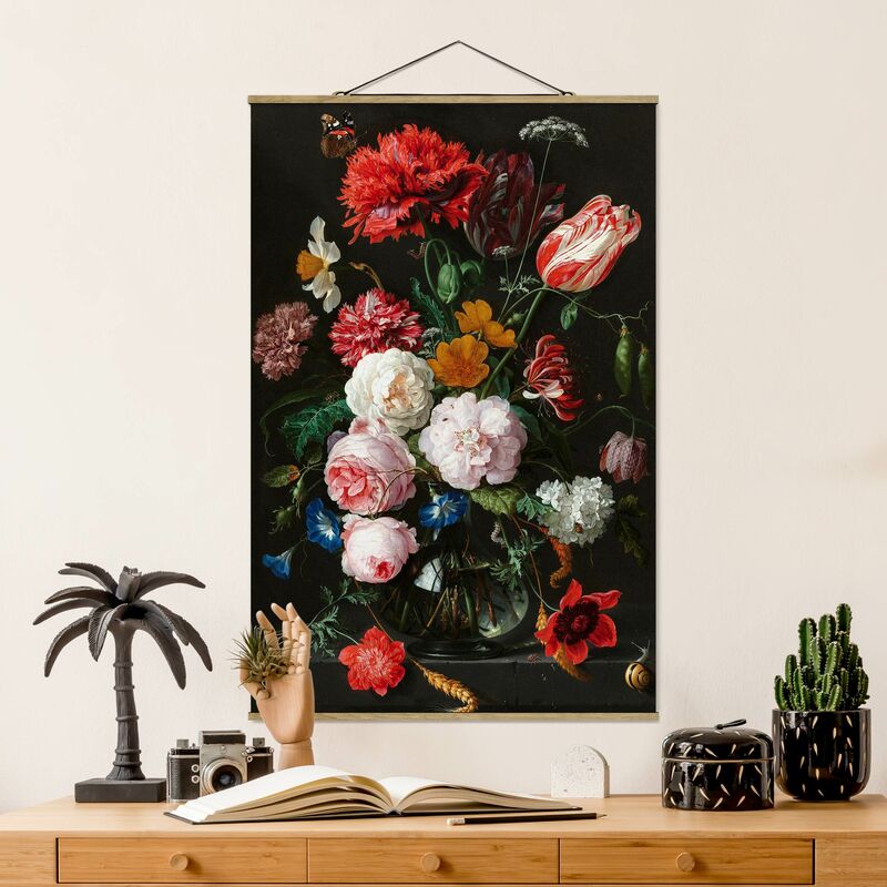 

Imagen de tela - Jan Davidsz De Heem - Still Life With Flowers In A Glass Vase - Alto 3:2 Dimensión LxA: 120cm x 80cm