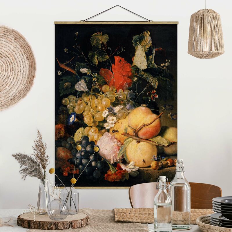 

Imagen de tela - Jan Van Huysum - Fruits Flowers And Insects - Alto 4:3 Dimensión LxA: 66.4cm x 50cm