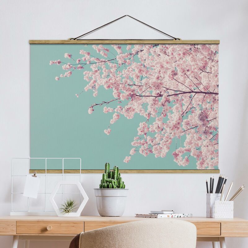 

Imagen de tela - Japanese Cherry Blossoms - Apaisado 2:3 Dimensión LxA: 66.5cm x 100cm