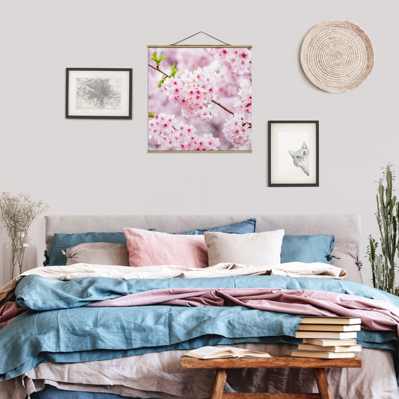

Imagen de tela - Japanese Cherry Blossoms - Cuadrado 1:1 Dimensión LxA: 80cm x 80cm