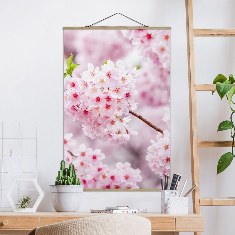 

Imagen de tela - Japanese Cherry Blossoms - Alto 3:2 Dimensión LxA: 52.5cm x 35cm