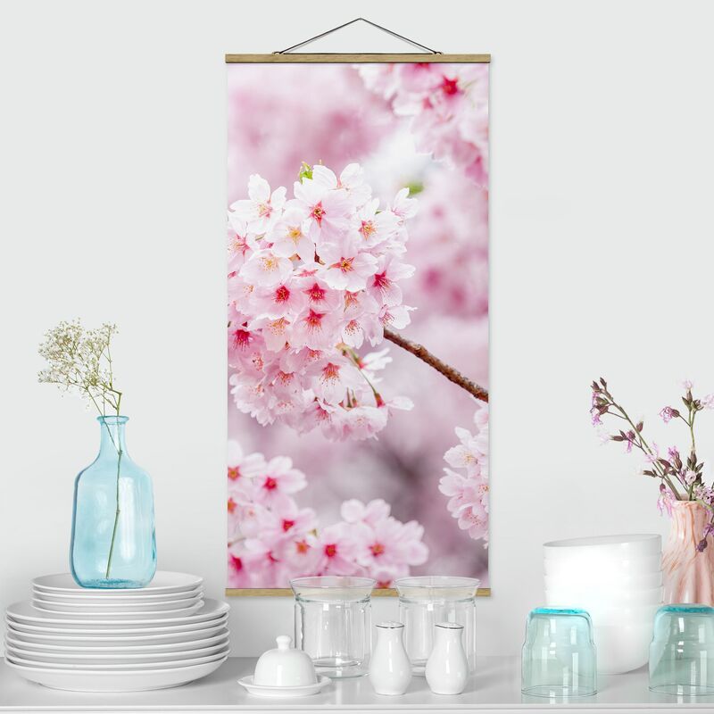 

Imagen de tela - Japanese Cherry Blossoms - Alto 2:1 Dimensión LxA: 100cm x 50cm