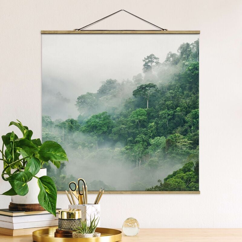 

Imagen de tela - Jungle In The Fog - Cuadrado 1:1 Dimensión LxA: 100cm x 100cm