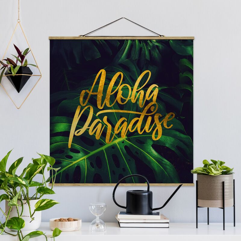 

Imagen de tela - Jungle - Aloha Paradise - Cuadrado 1:1 Dimensión LxA: 100cm x 100cm