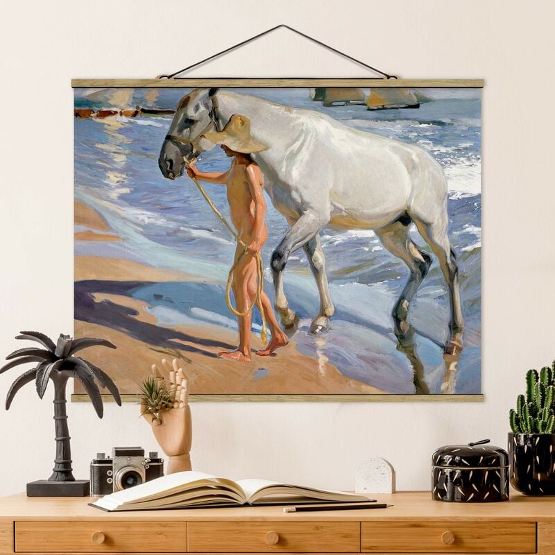 

Imagen de tela - Joaquin Sorolla - The Bathroom Of The Horse - Apaisado 3:4 Dimensión LxA: 37.5cm x 50cm