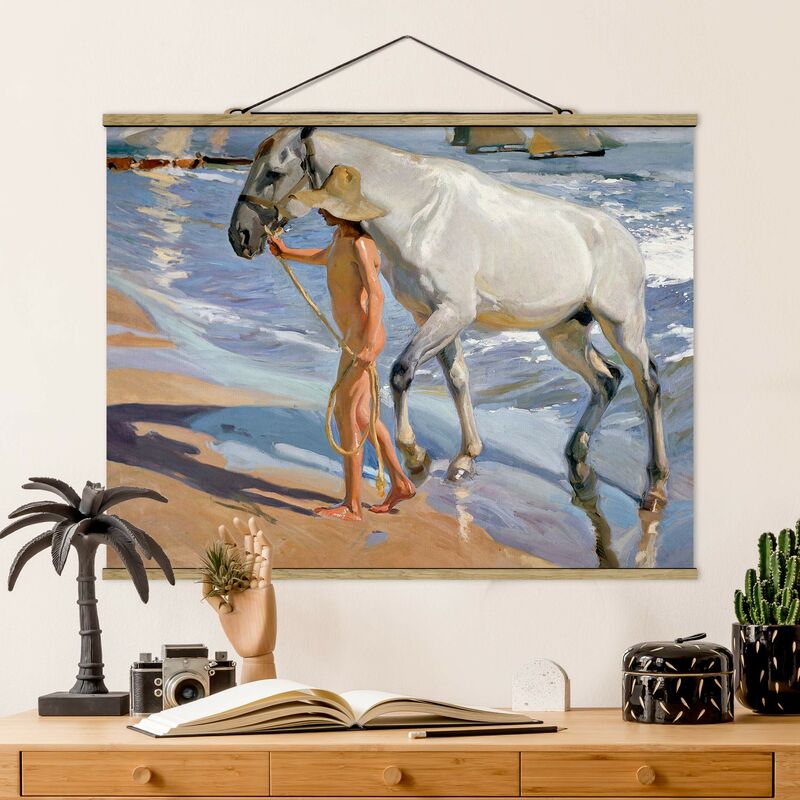 

Imagen de tela - Joaquin Sorolla - The Bathroom Of The Horse - Apaisado 3:4 Dimensión LxA: 26cm x 35cm