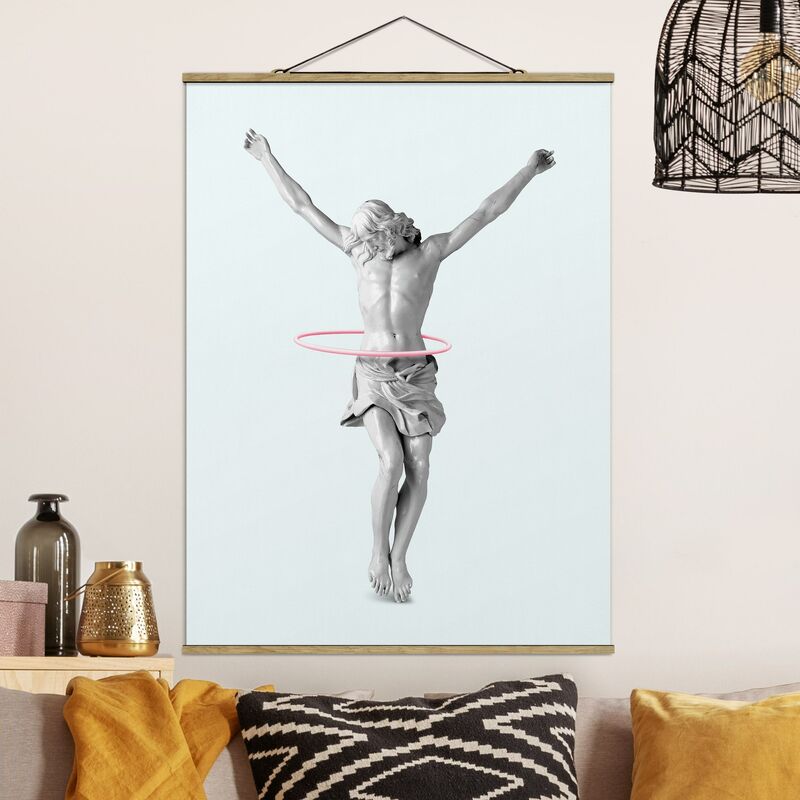 

Imagen de tela - Jesus With Hula Hoops - Alto 4:3 Dimensión LxA: 66.4cm x 50cm