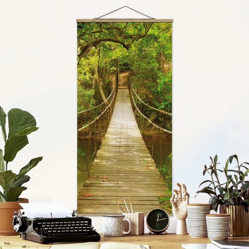 

Imagen de tela - Jungle Bridge - Alto 2:1 Dimensión LxA: 100cm x 50cm