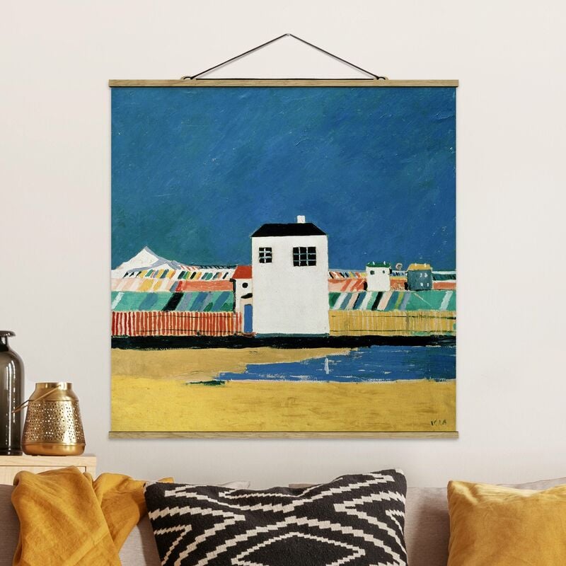 

Imagen de tela - Kasimir Malevich - Landscape With White House - Cuadrado 1:1 Dimensión LxA: 50cm x 50cm