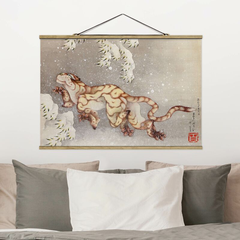 

Imagen de tela - Katsushika Hokusai - Tiger In Snowstorm - Apaisado 2:3 Dimensión LxA: 53.5cm x 80cm