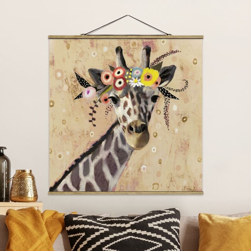 

Imagen de tela - Klimt Giraffe - Cuadrado 1:1 Dimensión LxA: 50cm x 50cm
