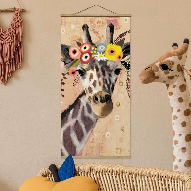 

Imagen de tela - Klimt Giraffe - Alto 2:1 Dimensión LxA: 70cm x 35cm