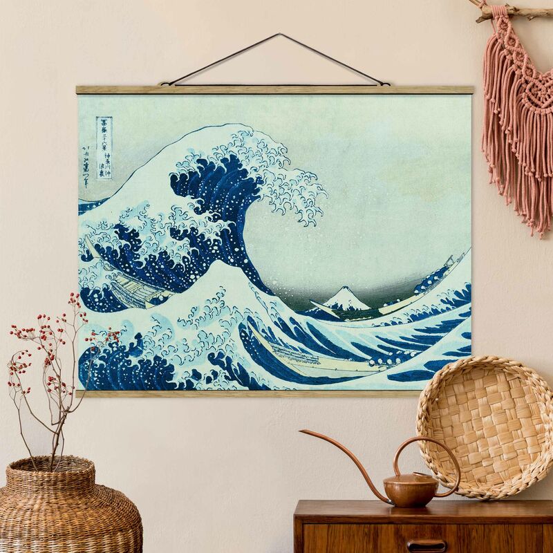 

Imagen de tela - Katsushika Hokusai - The Great Wave At Kanagawa - Apaisado 3:4 Dimensión LxA: 37.5cm x 50cm