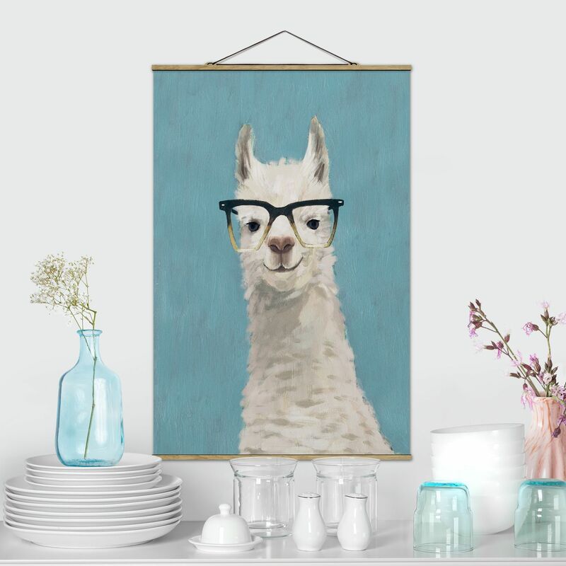 

Imagen de tela - Lama With Glasses IV - Alto 3:2 Dimensión LxA: 75cm x 50cm