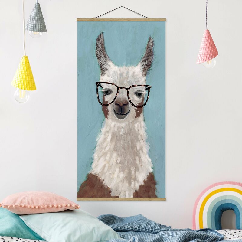 

Imagen de tela - Lama With Glasses II - Alto 2:1 Dimensión LxA: 100cm x 50cm