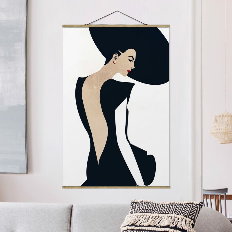 

Imagen de tela - Lady With Hat Dark Blue - Alto 3:2 Dimensión LxA: 52.5cm x 35cm