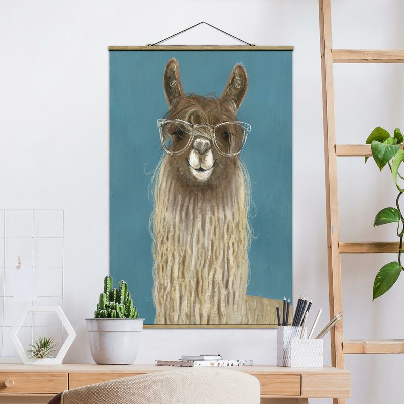 

Imagen de tela - Lama With Glasses III - Alto 3:2 Dimensión LxA: 75cm x 50cm