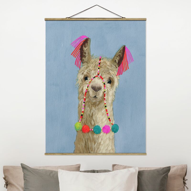 

Imagen de tela - Lama With Jewelry IV - Alto 4:3 Dimensión LxA: 66.4cm x 50cm