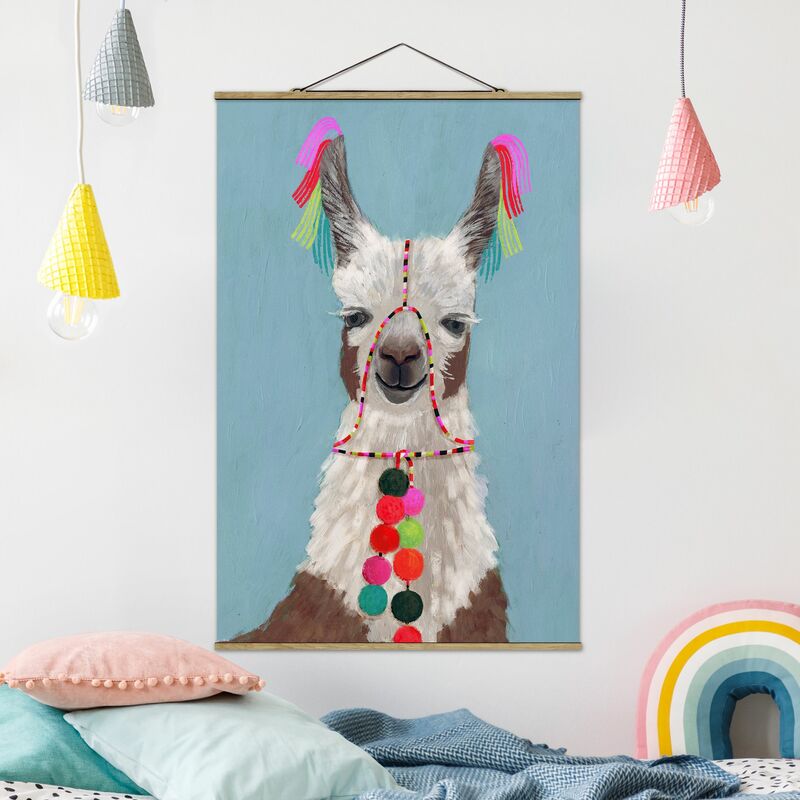 

Imagen de tela - Lama With Jewelry III - Alto 3:2 Dimensión LxA: 120cm x 80cm