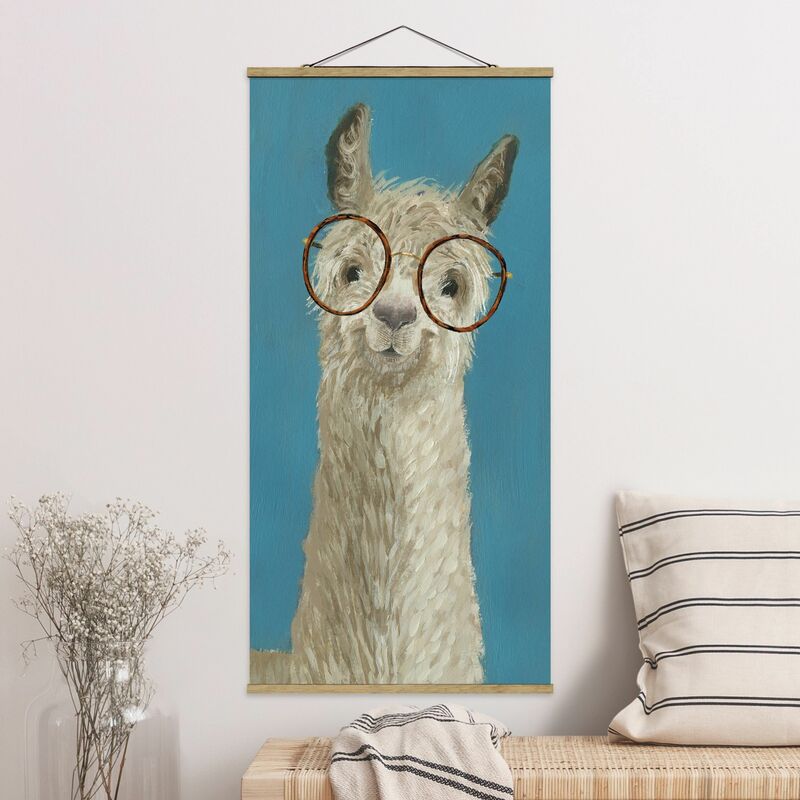 

Imagen de tela - Lama With Glasses I - Alto 2:1 Dimensión LxA: 70cm x 35cm