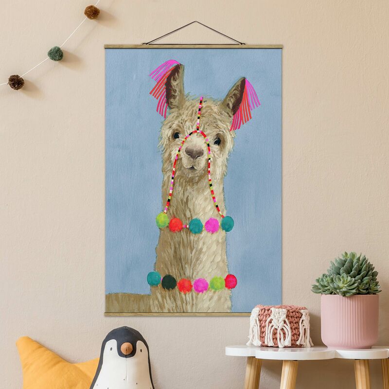 

Imagen de tela - Lama With Jewelry IV - Alto 3:2 Dimensión LxA: 120cm x 80cm