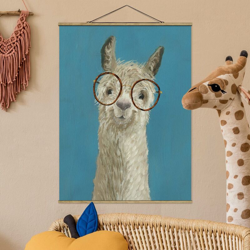 

Imagen de tela - Lama With Glasses I - Alto 4:3 Dimensión LxA: 133.5cm x 100cm