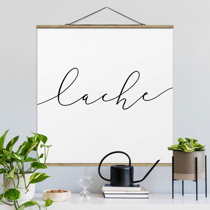 

Imagen de tela - Laugh Calligraphy - Cuadrado 1:1 Dimensión LxA: 50cm x 50cm