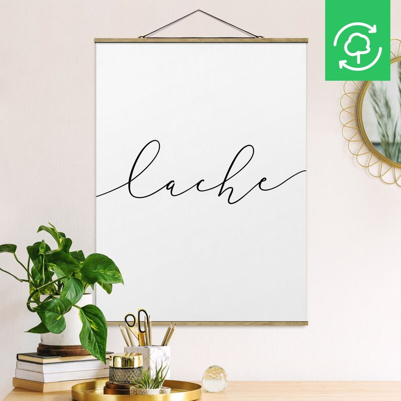 

Imagen de tela - Laugh Calligraphy - Alto 4:3 Dimensión LxA: 46.5cm x 35cm