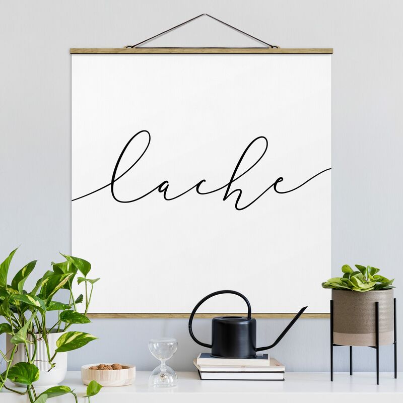 

Imagen de tela - Laugh Calligraphy - Cuadrado 1:1 Dimensión LxA: 80cm x 80cm