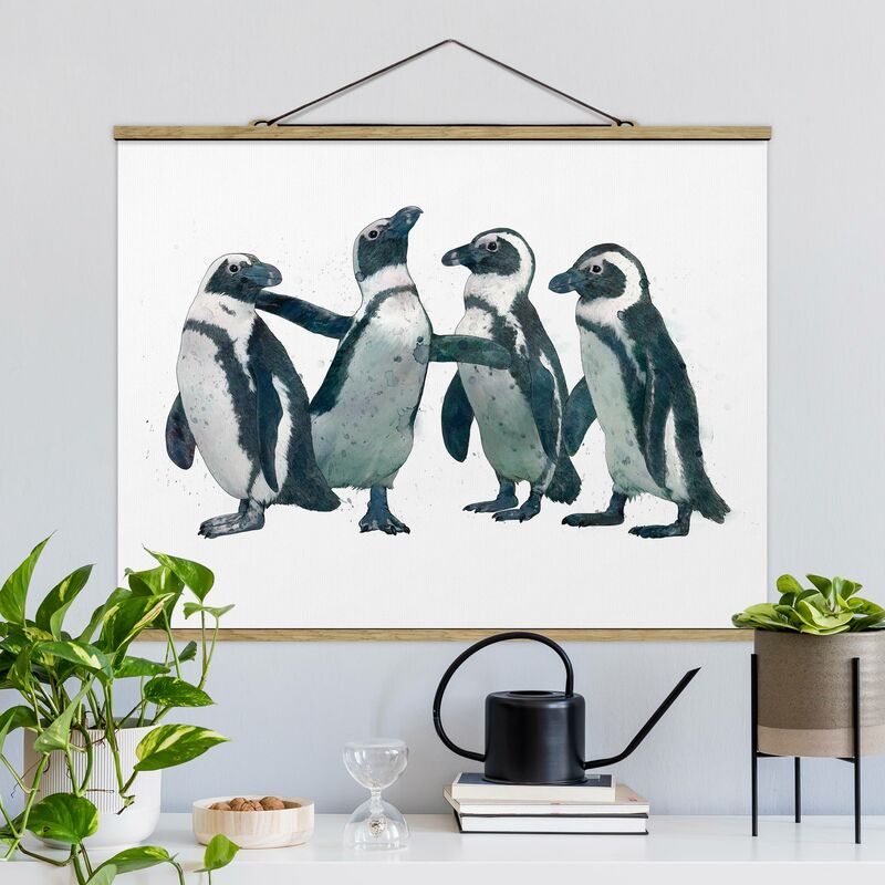 

Imagen de tela - Laura Graves - Illustration Penguins Black And White Watercolor - Apaisado 3:4 Dimensión LxA: 26cm x 35cm