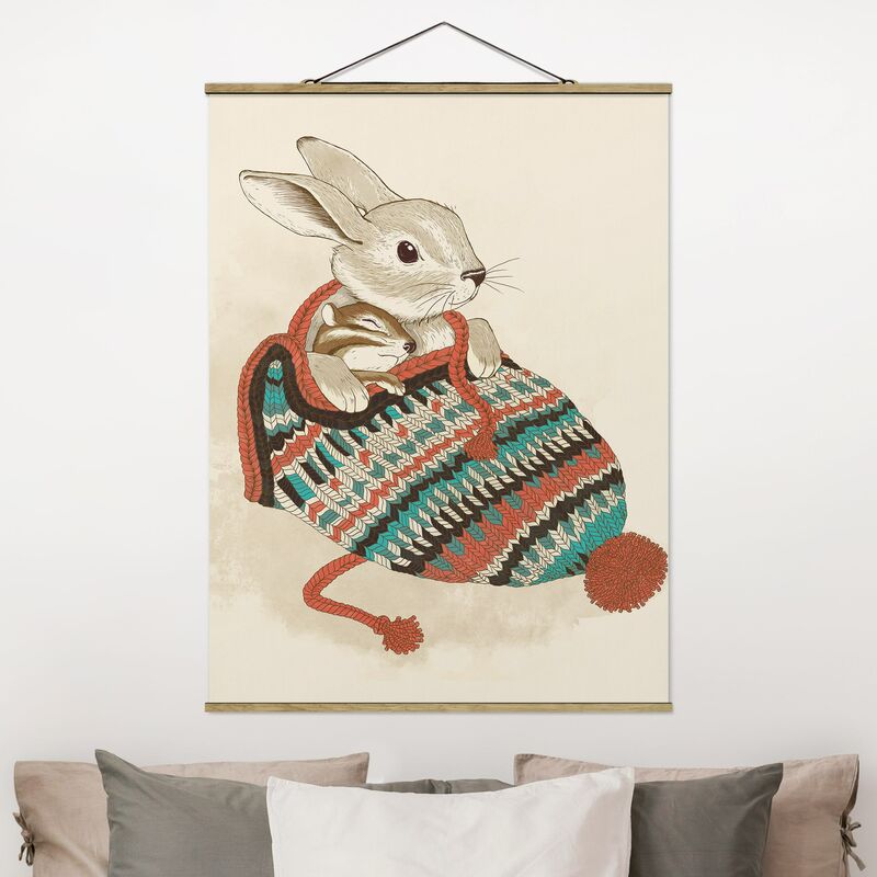 

Imagen de tela - Laura Graves - Illustration Cuddly Santander Rabbit In Hat - Alto 4:3 Dimensión LxA: 133.5cm x 100cm