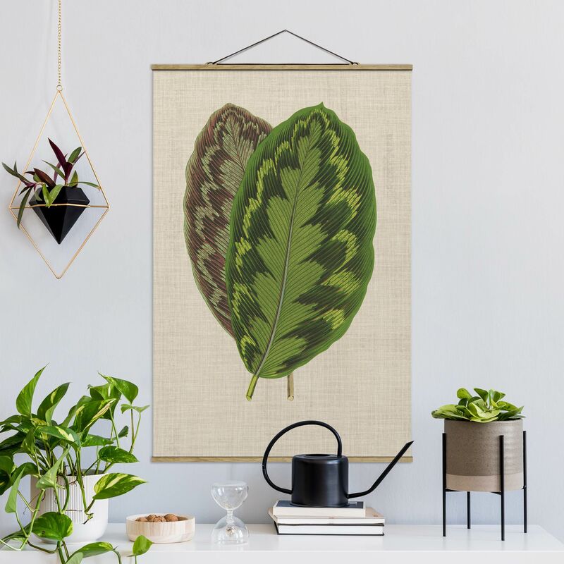 

Imagen de tela - Leaves On Linen II - Alto 3:2 Dimensión LxA: 52.5cm x 35cm