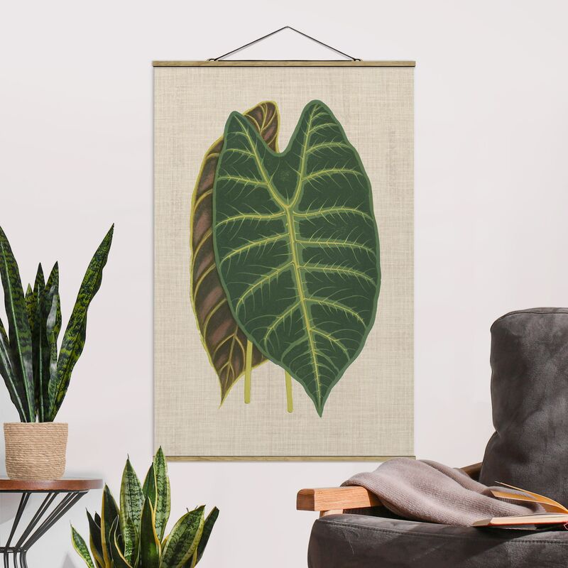 

Imagen de tela - Leaves On Linen I - Alto 3:2 Dimensión LxA: 52.5cm x 35cm