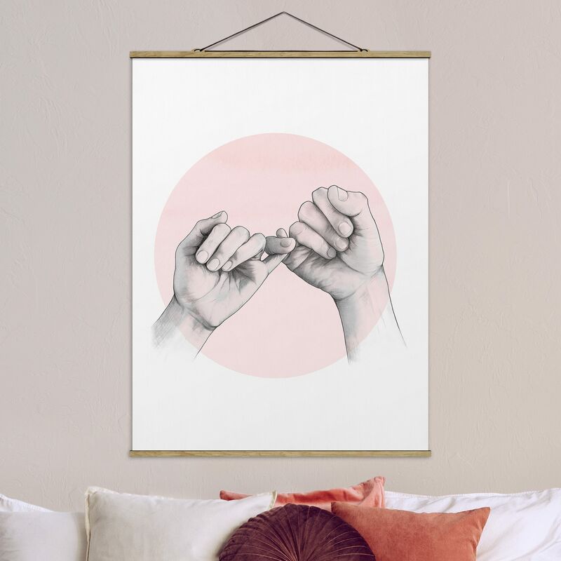 

Imagen de tela - Laura Graves - Illustration Hands Friendship Circle Pink White - Alto 4:3 Dimensión LxA: 106.5cm x 80cm