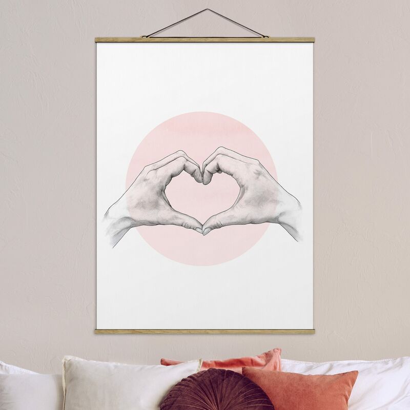 

Imagen de tela - Laura Graves - Illustration Heart Hands Circle Pink White - Alto 4:3 Dimensión LxA: 133.5cm x 100cm