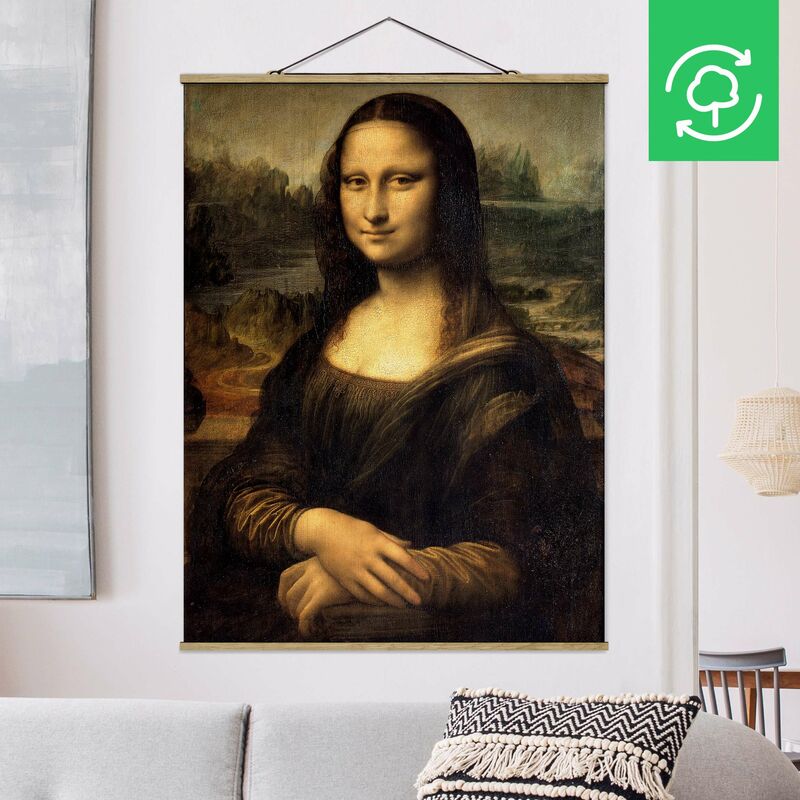 

Imagen de tela - Leonardo Da Vinci - Mona Lisa - Alto 4:3 Dimensión LxA: 106.5cm x 80cm