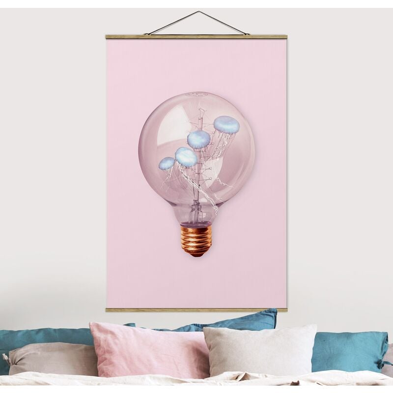 

Imagen de tela - Light Bulb With Jellyfish - Alto 3:2 Dimensión LxA: 75cm x 50cm
