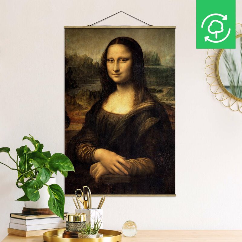 

Imagen de tela - Leonardo Da Vinci - Mona Lisa - Alto 3:2 Dimensión LxA: 120cm x 80cm