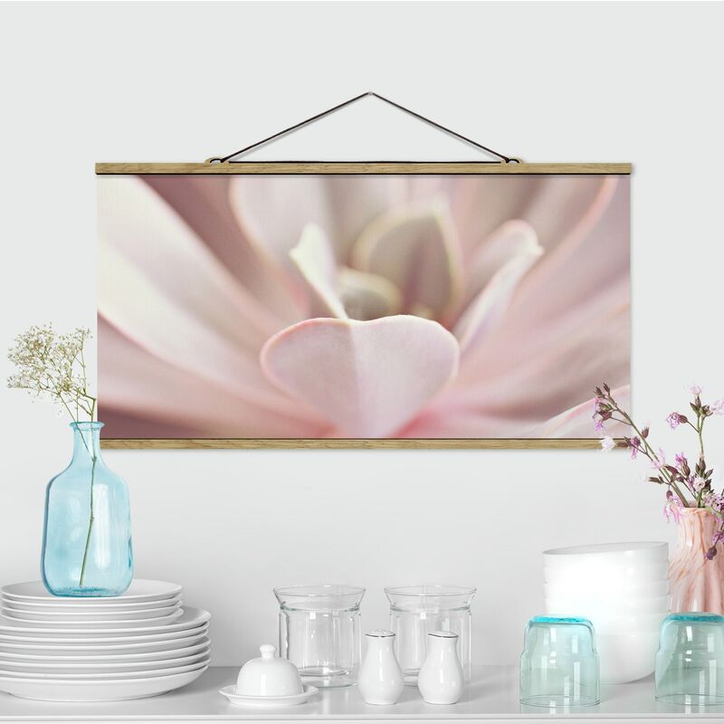 

Imagen de tela - Light Pink Succulent Flower - Apaisado 1:2 Dimensión LxA: 50cm x 100cm