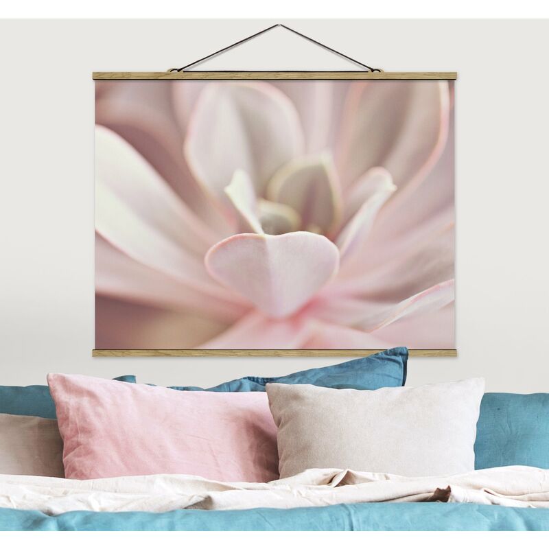 

Imagen de tela - Light Pink Succulent Flower - Apaisado 3:4 Dimensión LxA: 60cm x 80cm