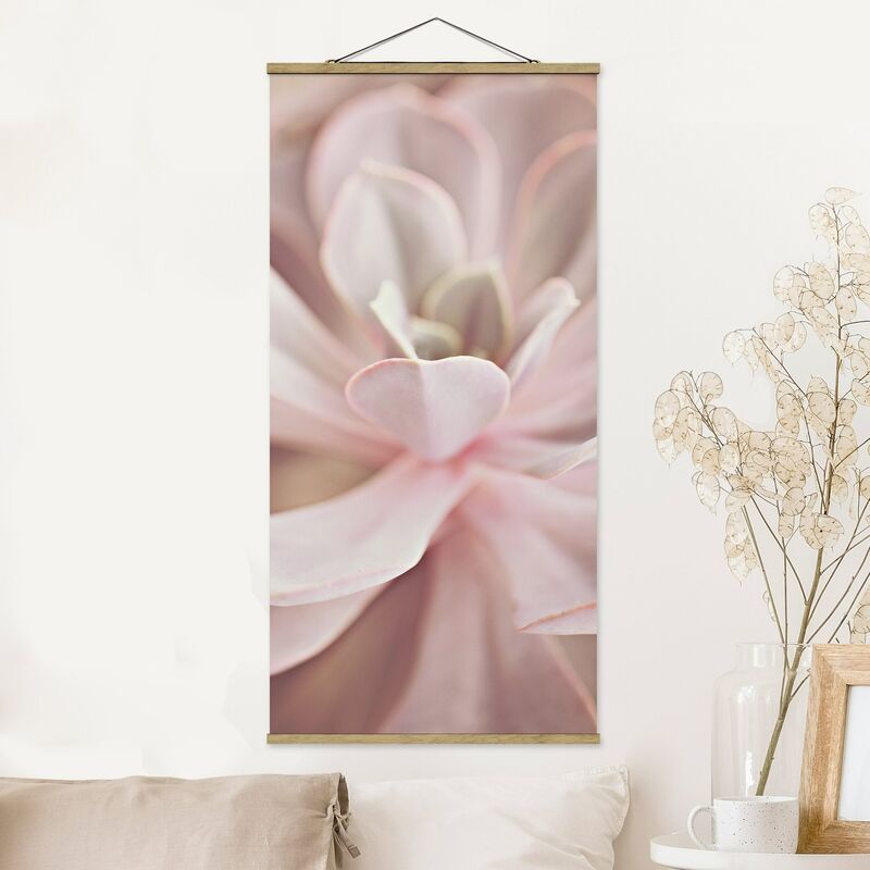 

Imagen de tela - Light Pink Succulent Flower - Alto 2:1 Dimensión LxA: 70cm x 35cm