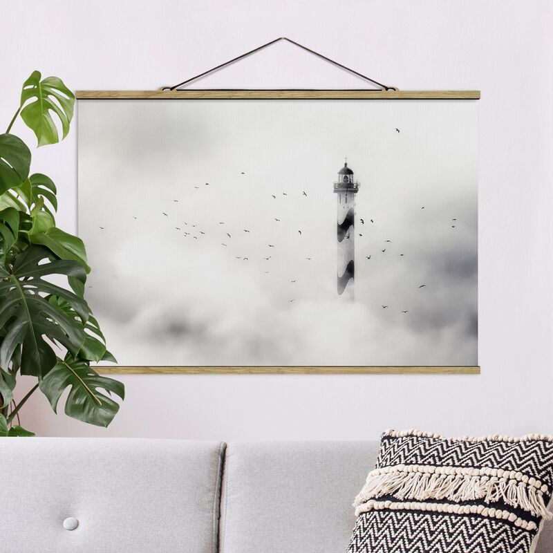 

Imagen de tela - Lighthouse In The Fog - Apaisado 2:3 Dimensión LxA: 33.5cm x 50cm