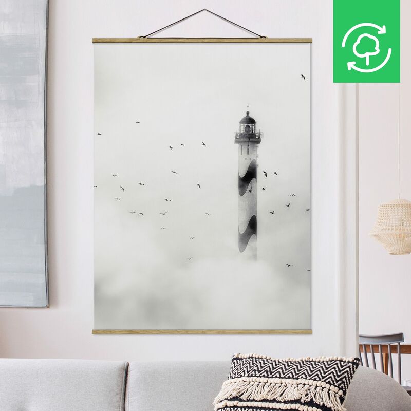

Imagen de tela - Lighthouse In The Fog - Alto 4:3 Dimensión LxA: 133.5cm x 100cm