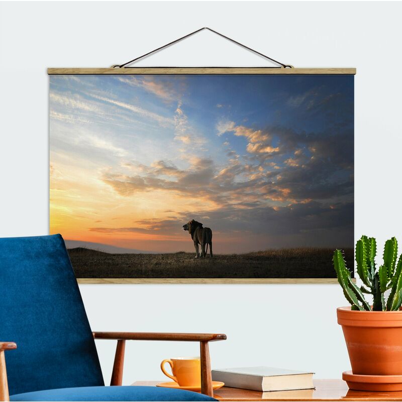 

Imagen de tela - Lion In Sunset - Apaisado 2:3 Dimensión LxA: 53.5cm x 80cm