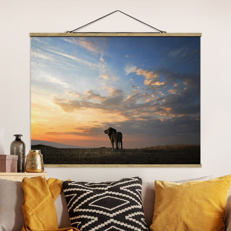 

Imagen de tela - Lion In Sunset - Apaisado 3:4 Dimensión LxA: 75cm x 100cm