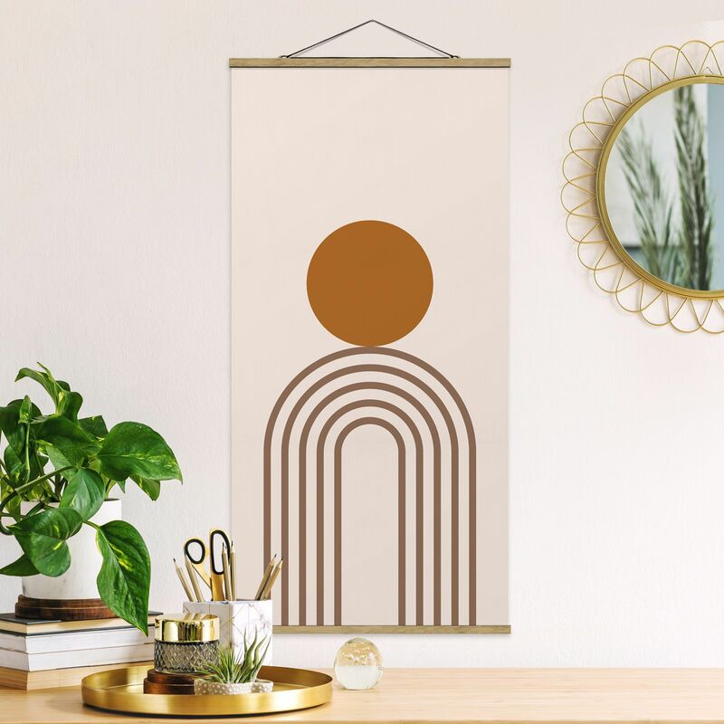 

Imagen de tela - Line Art Circle And Lines Copper - Alto 2:1 Dimensión LxA: 100cm x 50cm
