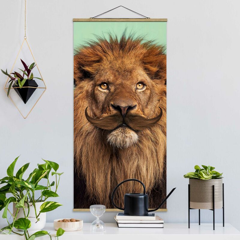 

Imagen de tela - Lion With Beard - Alto 2:1 Dimensión LxA: 70cm x 35cm