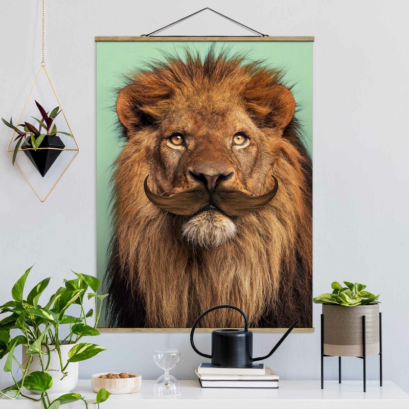 

Imagen de tela - Lion With Beard - Alto 4:3 Dimensión LxA: 133.5cm x 100cm
